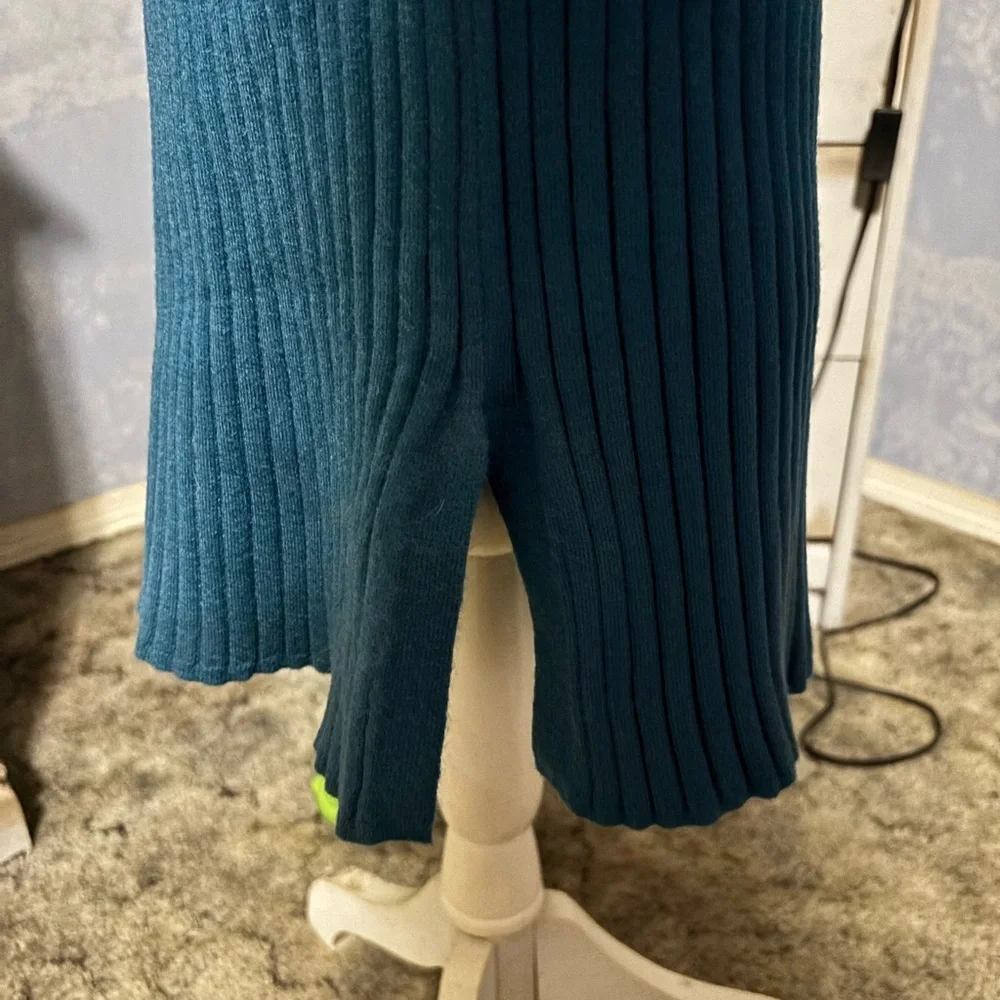 Joe Fresh Sleeveless Blue Maxi Dress turtleneck xl - Picture 6 of 12